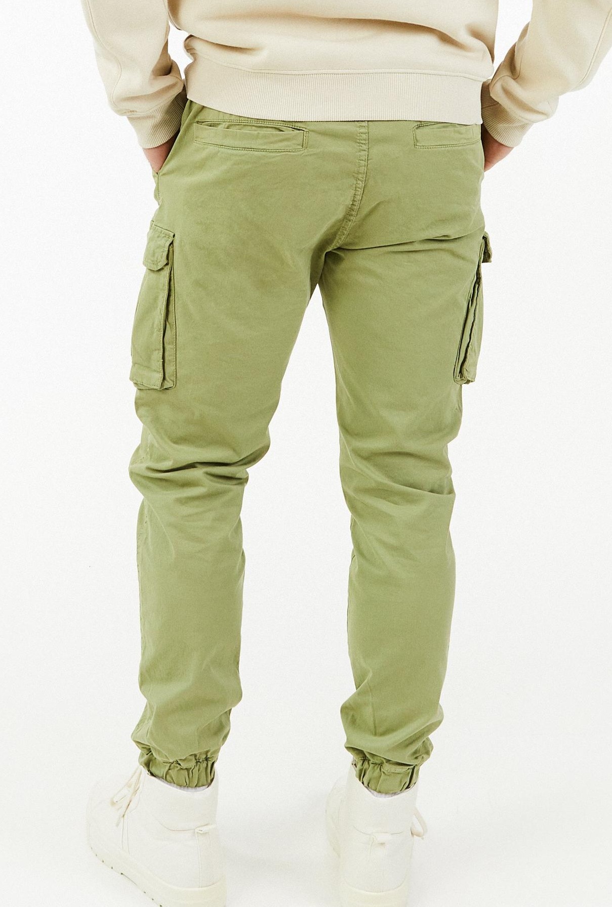 Brown Box Cargo Jogger Trousers for Men