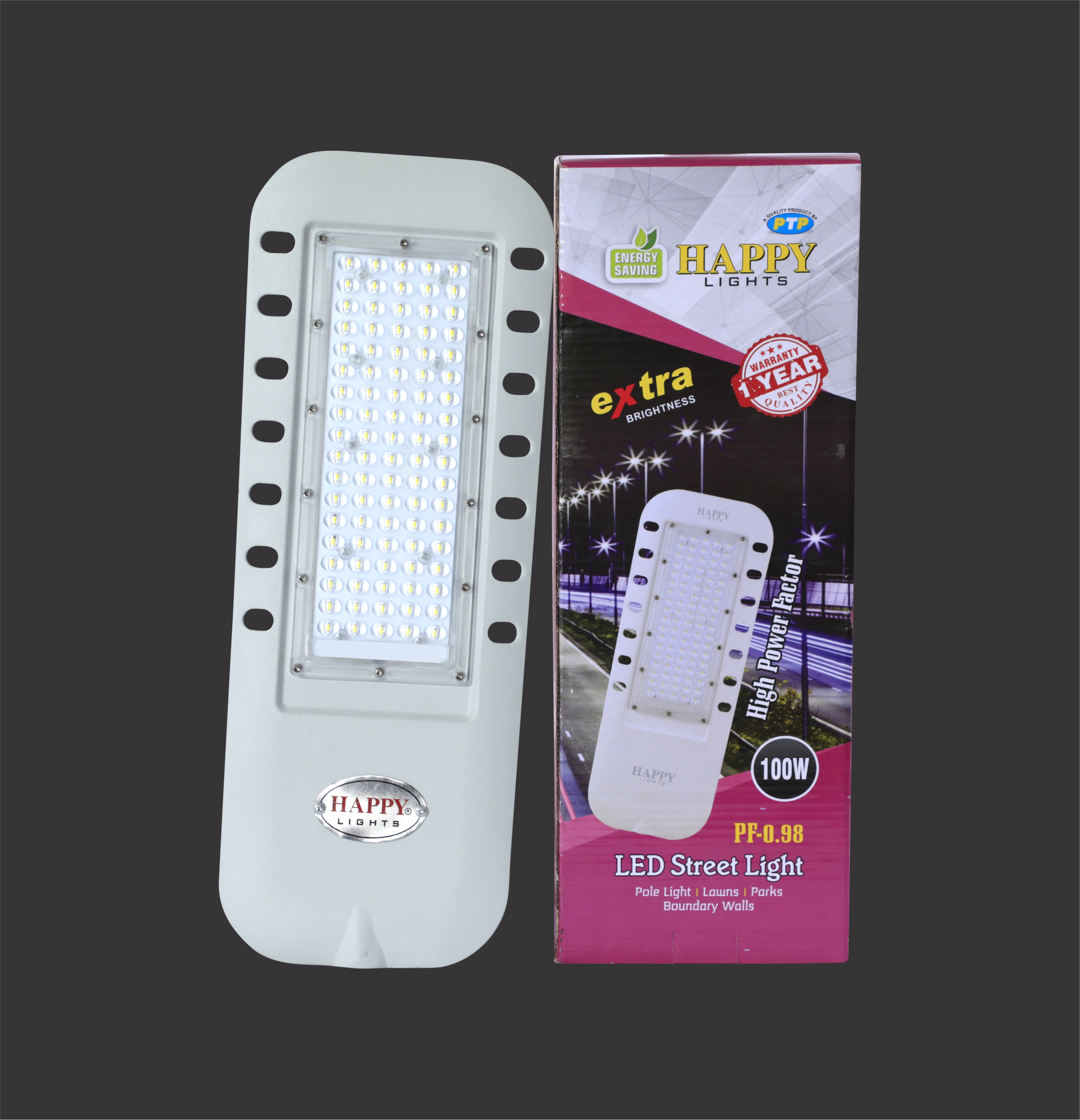 (Happy Lights) Waterproof LED Street Light 100W Best 100 Watt LED
