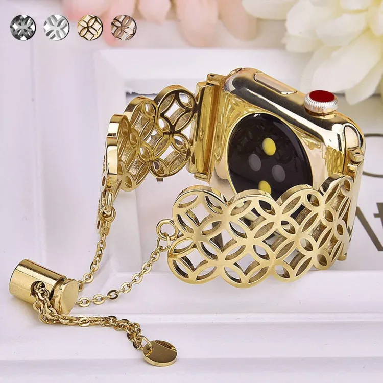 Gold apple shop watch 3 band