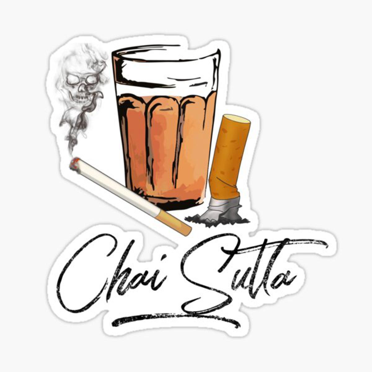 Chai Stickers for Laptop 3 inch x 3 Inch Daraz.pk