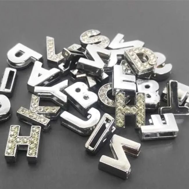 Silver Stainless Steel Alphabet Necklace/Locket/Pendants for Girls ...