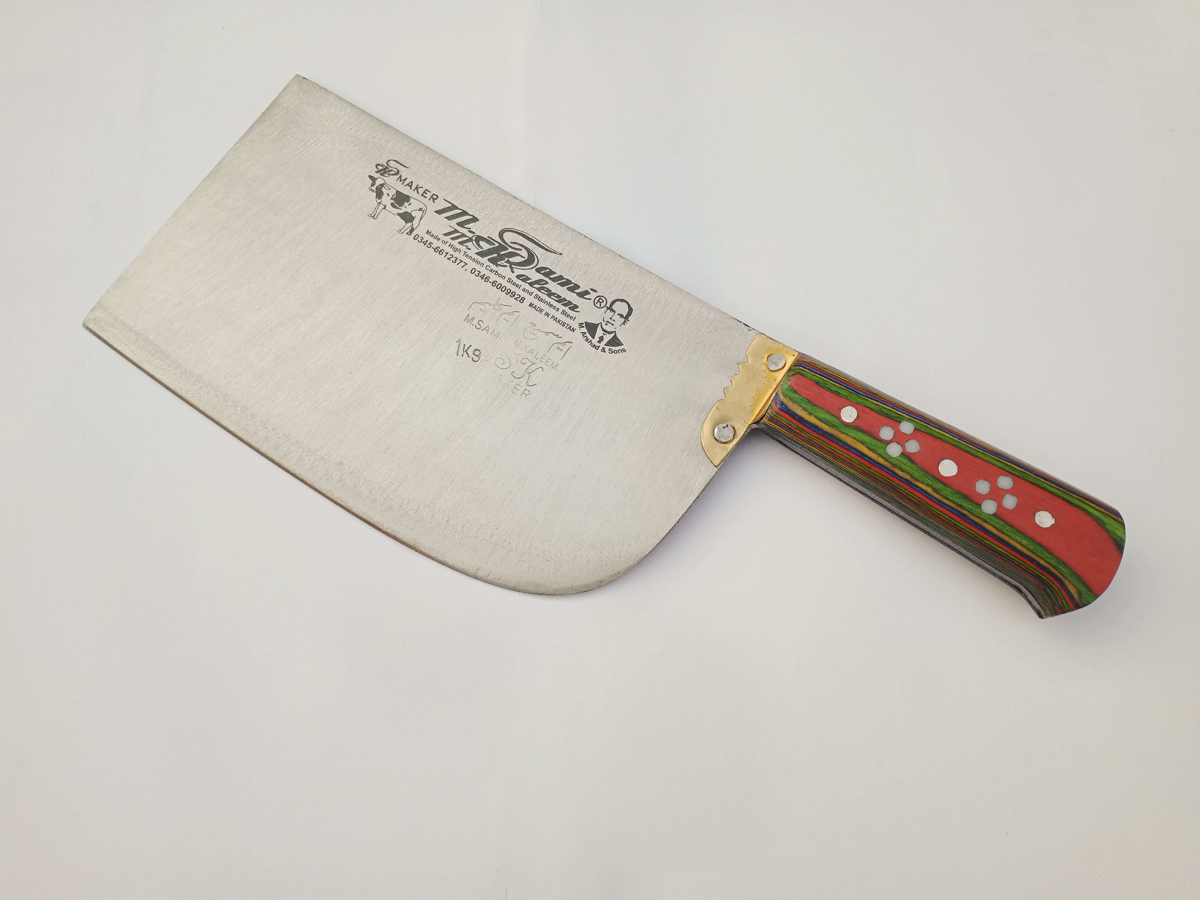 Premium Quality High-Carbon Steel Meat Cleaver - Daska Bugda Butcher ...