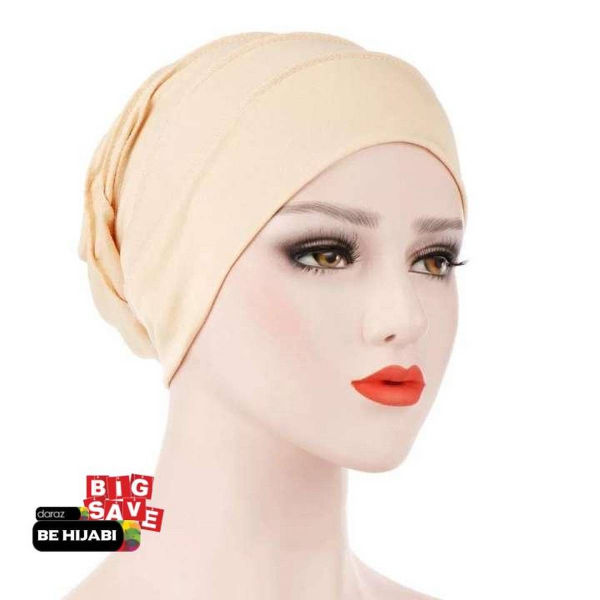 Plain Skin Muslim Headscarf Inner Hijab Caps Wraps Women Islamic Under Scarf Ninja Scarf Ramadan Stretch Cotton Bonnet Caps Full Cover Islamic Hat