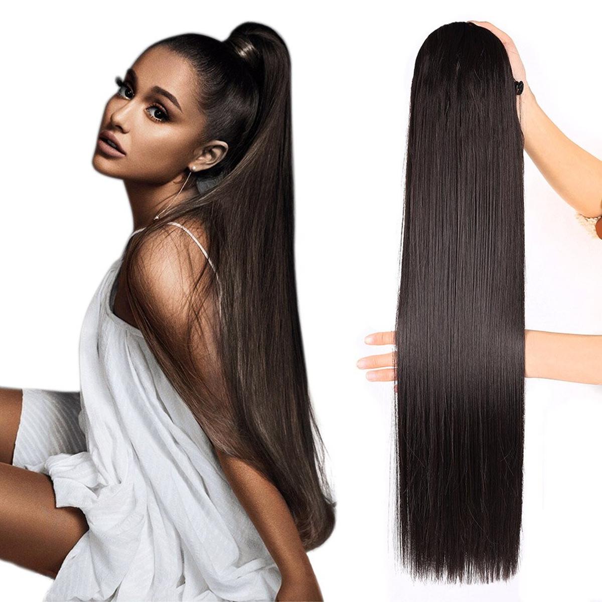 Straight catcher hair extension for girls, ponytail hair extension