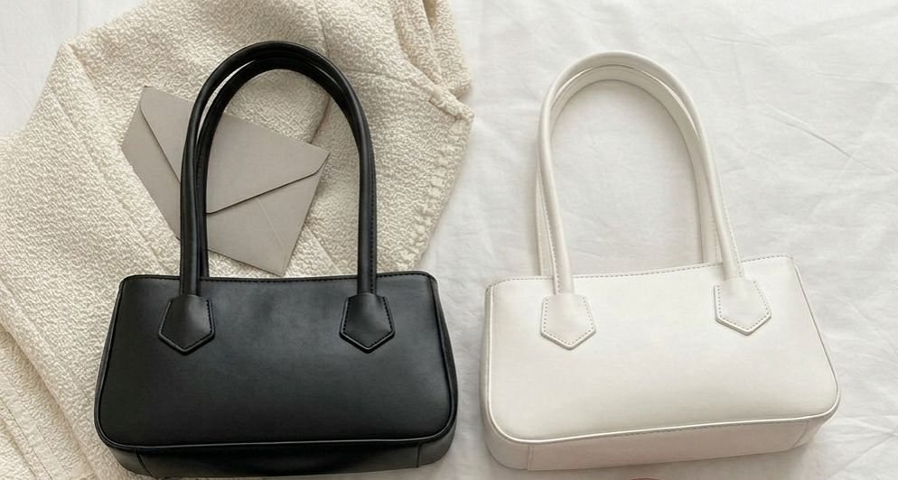 Premium Leather Shoulder Bag for Women - Fashionable Solid Color Underarm Bag & Elegant Handbag, Stylish Ladies Classic Evening Tote Purse