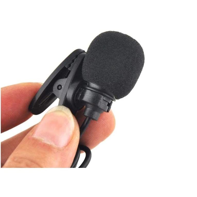 Lavaliere Universal Microphone with Clip Professional Small Wired Microphone Used for Interview (For Computers Only)