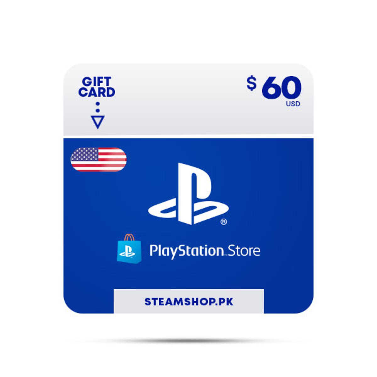 60 Dollar Psn Card $60 USD PlayStation Gift Card PSN USA