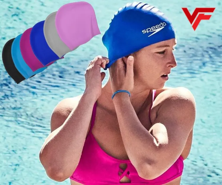 Swimming Cap Speedo Silicone Solid Swim Cap For Swimming