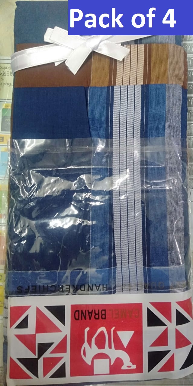 Handkerchief Pack of 4 aND 6 Rumal for Gents Zeco | Daraz.pk