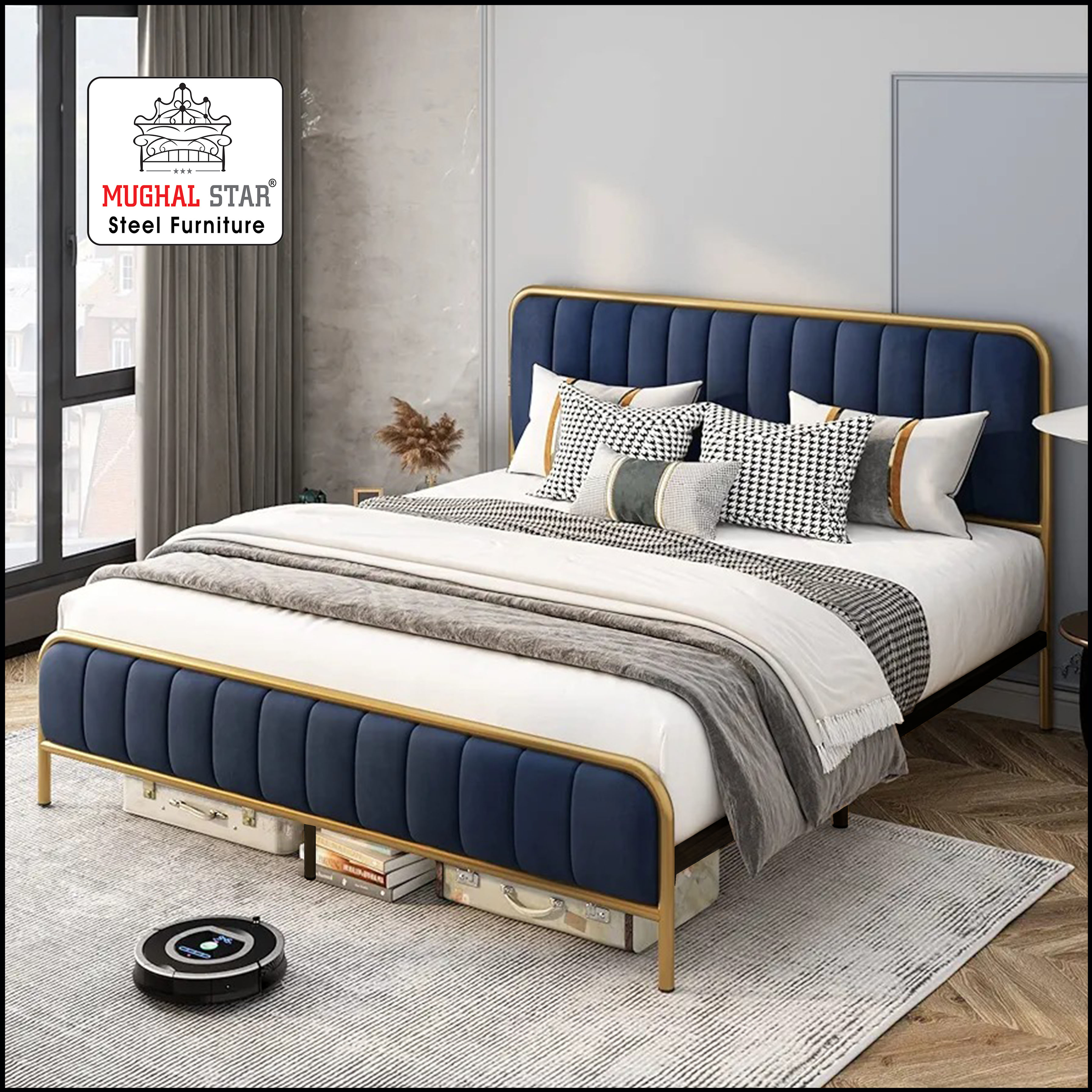 Ultra delux bed ,Iron Bed, Double Bed, Mughal Star Steel Furniture