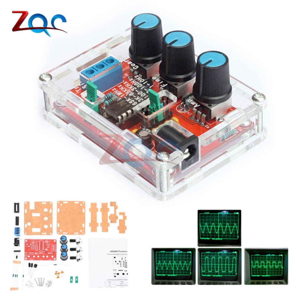 Kit Soldered1Hz-1Mhz Xr2206 Function Signal Generator DIY Sine/Triangle/Square O - 3
