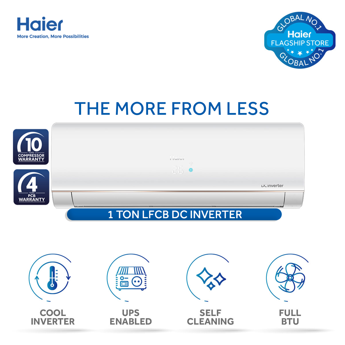 Haier dc inverter deals ac