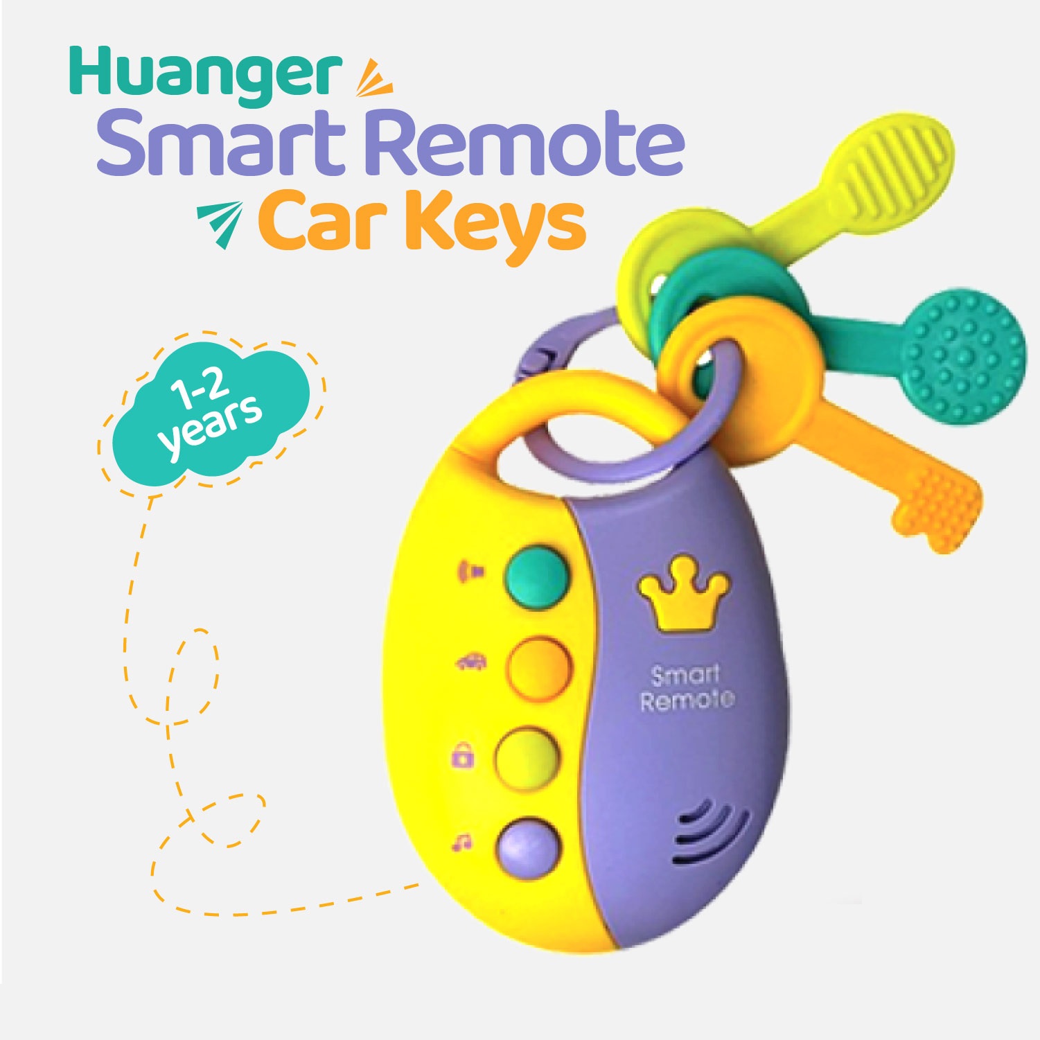 Huanger Smart Remote Car Key Baby Toy