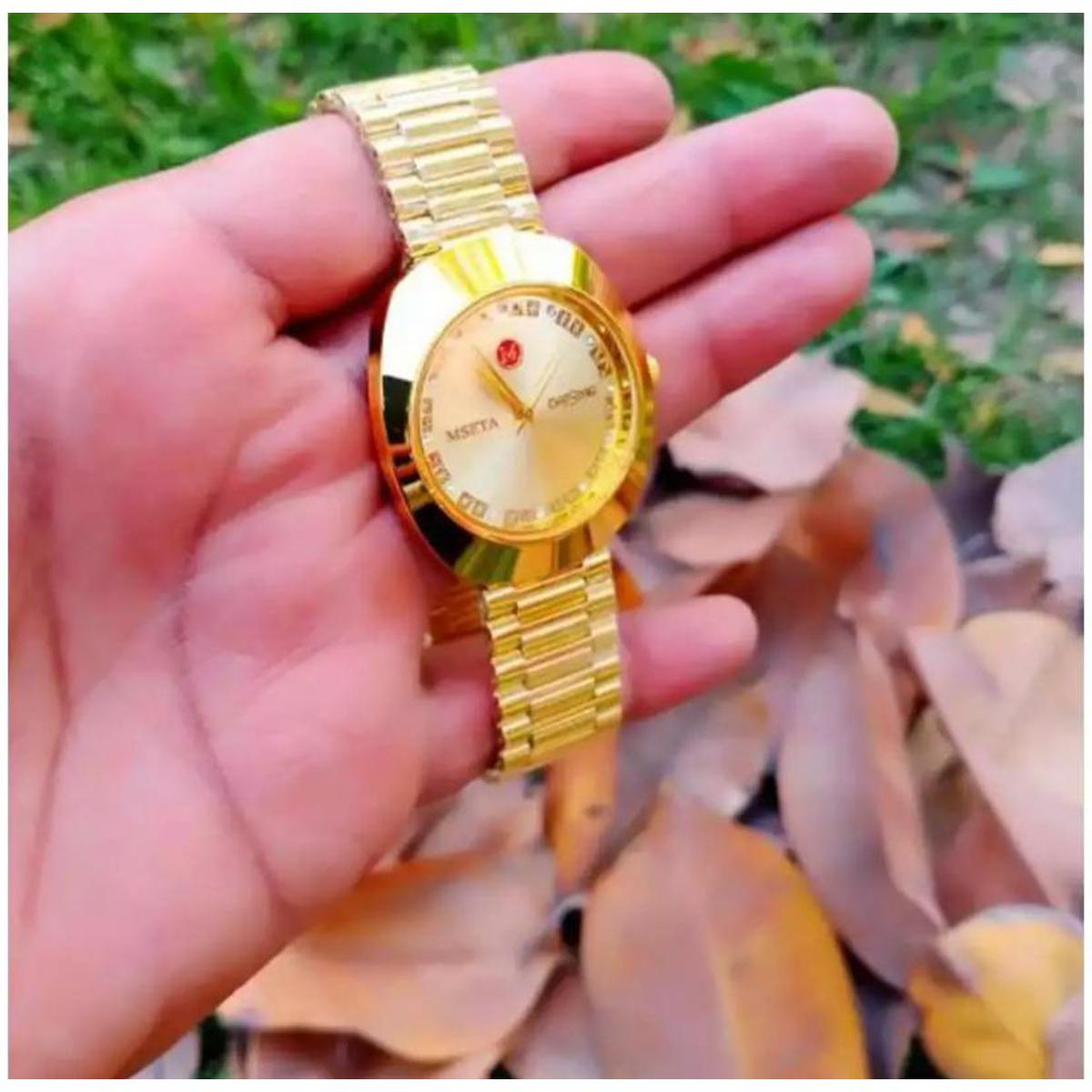 Gold watches on sale with red face