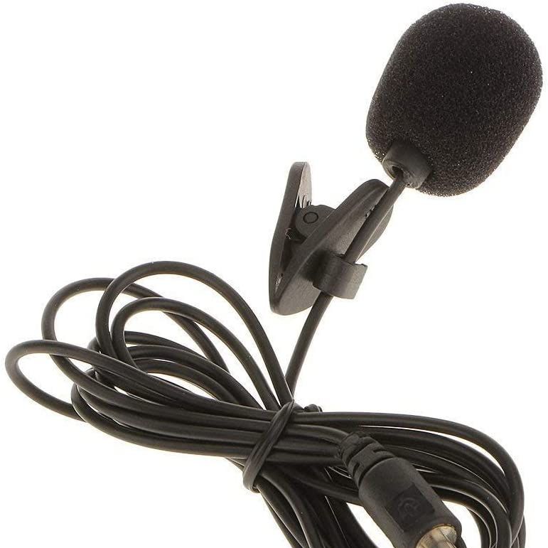 Lavaliere Universal Microphone with Clip Professional Small Wired Microphone Used for Interview (For Computers Only)