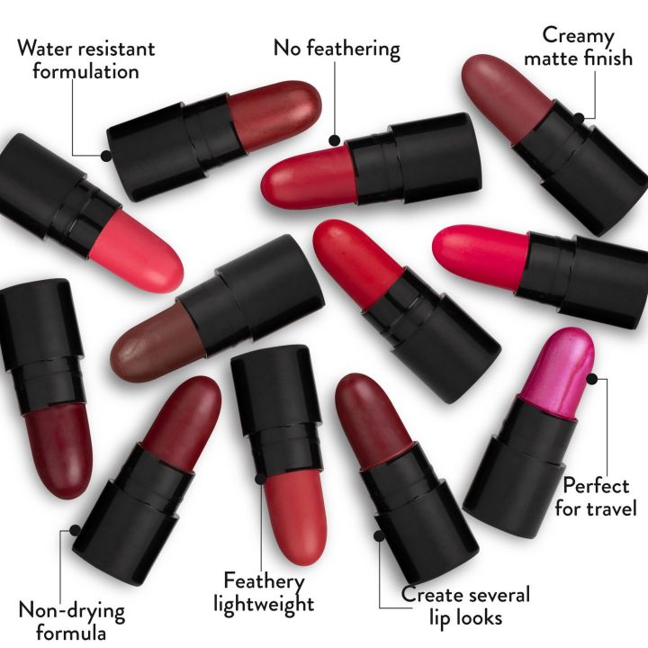 12 Pcs Set - Professional Matte Mini lipstick - Lip Makeup Trendy Color Stick