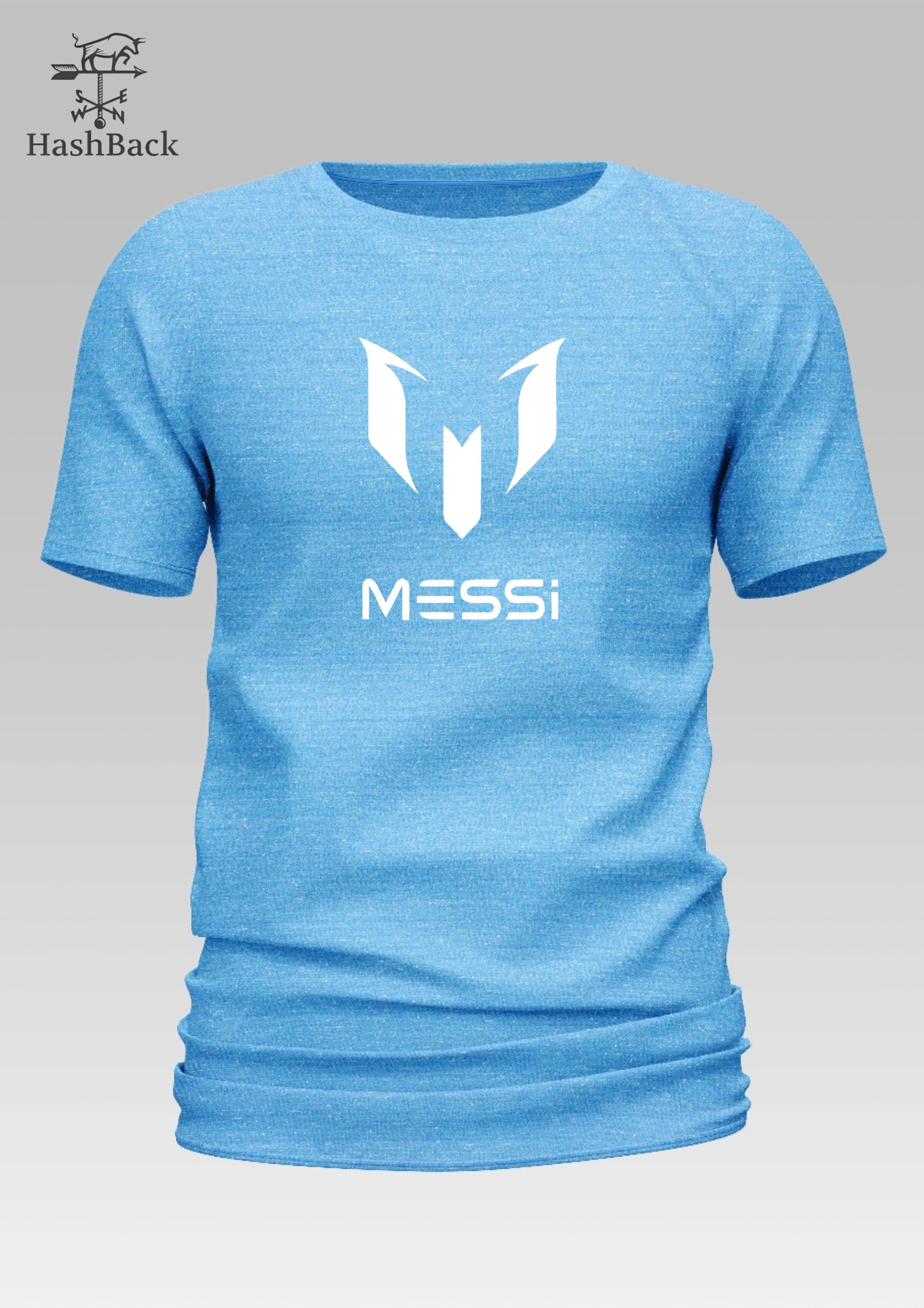 HashBack basic Oversized premium Tshirt For Men Messi Printed