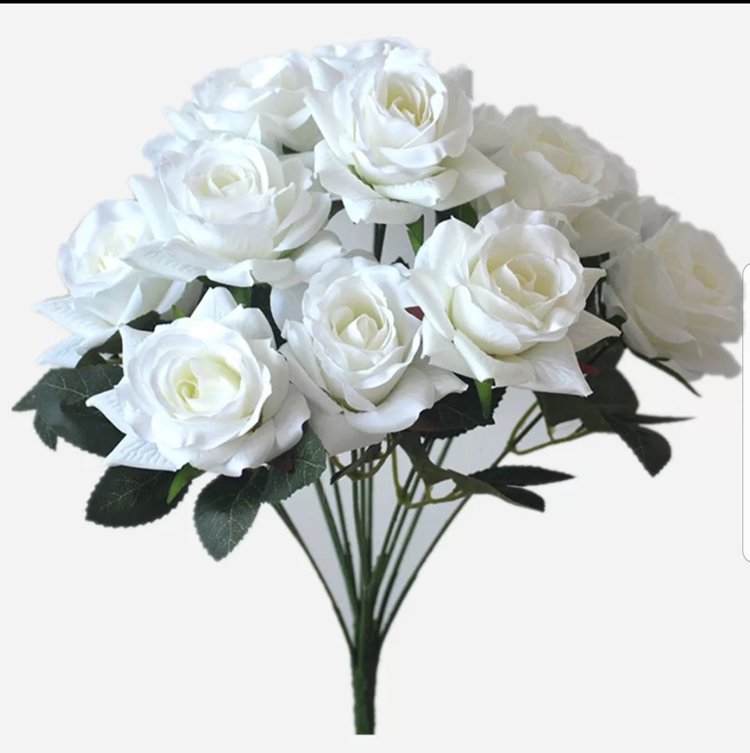 Artificial Rose Bunch Flower silk flower decor home ornaments decorative for wedding party flowers