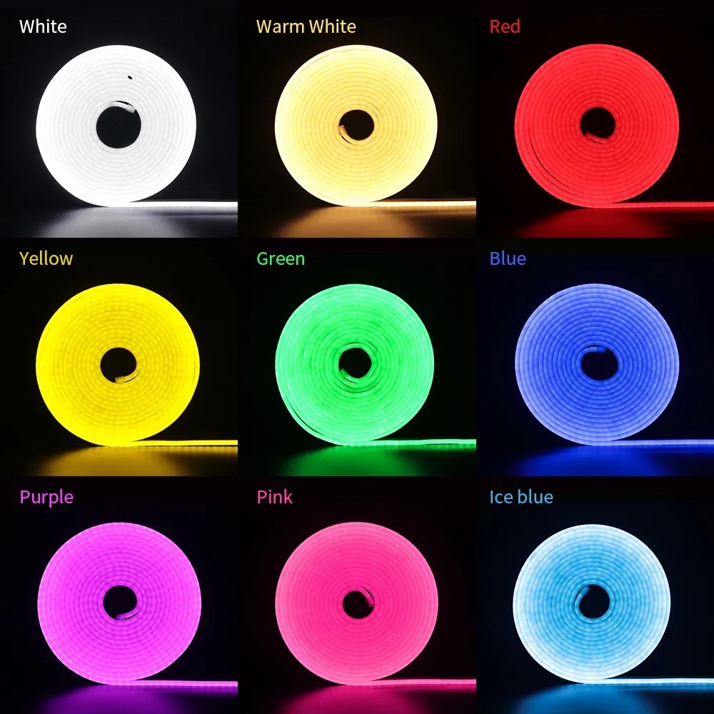 DC12V - LED Strip - RGB - Neon - LED Light - Waterproof - Flexible - Bendable - 5M - 16ft - Decorative For Room - Home Decoration - Gaming PC - Bedroom - Kitchen By GULF LED HOUSE