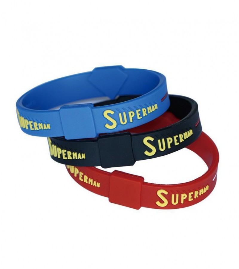 Superman Logo Men Rubber Band ( Bracelet ) for Boys