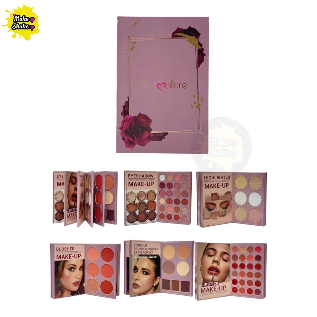 Mocullare 5 In 1 Makeup Book Palette With Eyeshadow,Blusher,Highlighter, Lipstick And Concealer / Complete Makup Kit / Orignal Imported