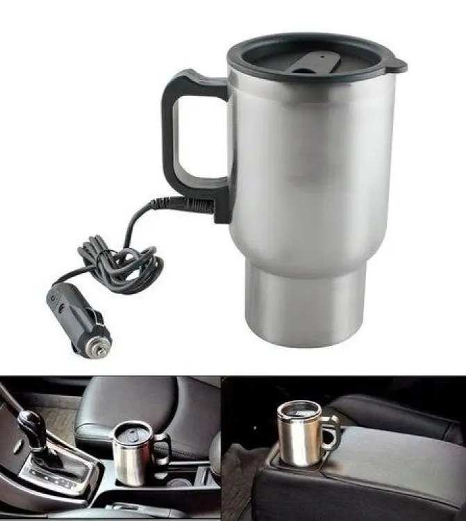 Car Heated Mug Stainless Steel Cup Vacuum Insulated Smart