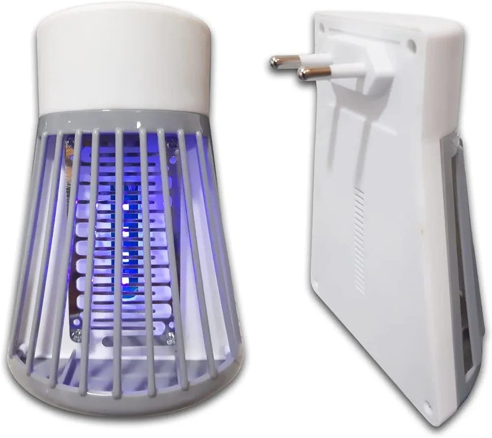 Socket Fly Insect Socket Mosquito Lamp – UV Light Fly Trap Racket, Electric Mosquito ...