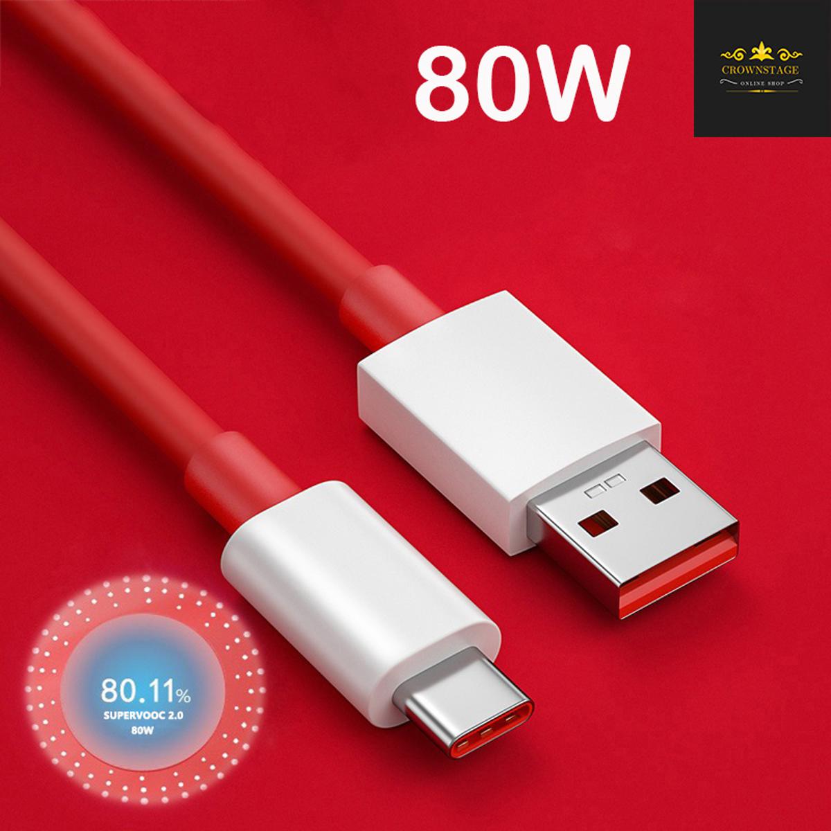 [Crownstage] 100% Original OnePlus 6A Warp Charging Data Cable | USB To Type-C Cable - Fast Charging Compatible With All Smartphone Devices price in Pakistan