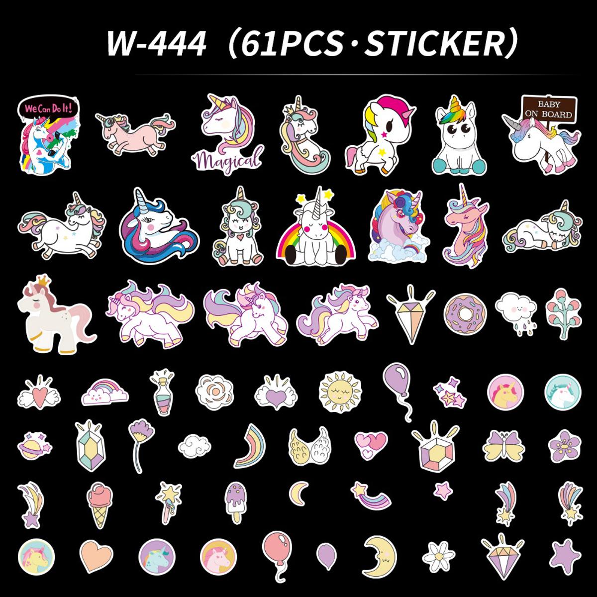 60 Stück The Last Unicorn Aufkleber für Koffer