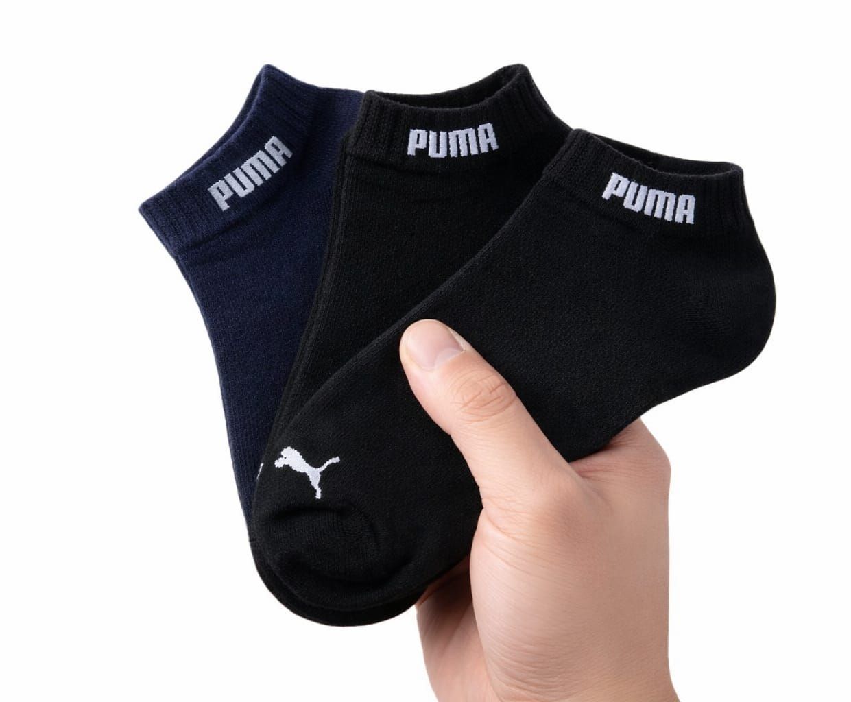 Pack of 3 Premium Ankle Socks for Men & Women - Cotton Rich Breathable Short Socks
