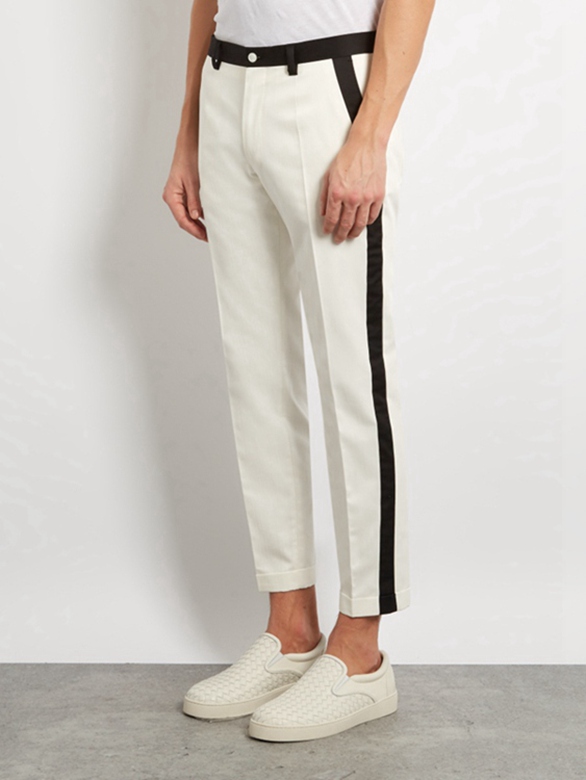formal trousers with side stripe