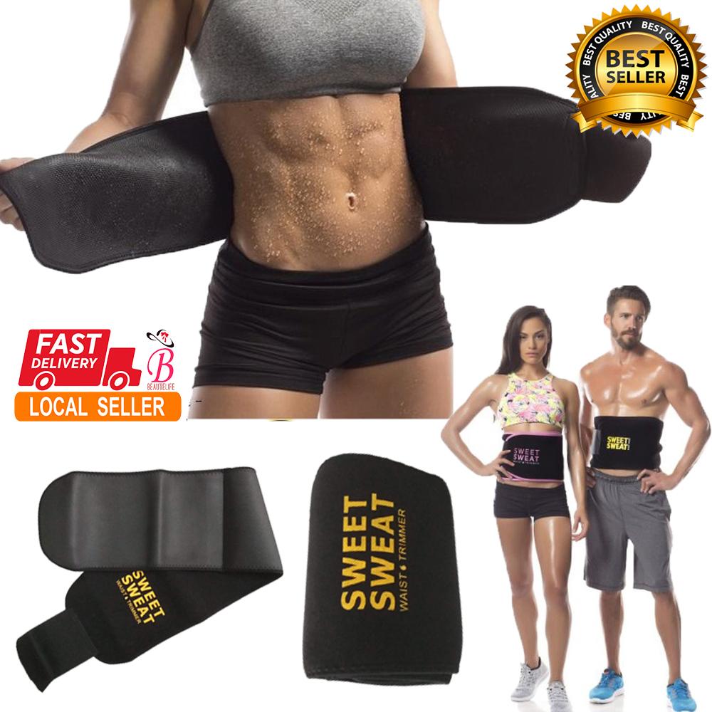 Sweat Slim Belt Original ,sweet Sweat Waist, Yoga Belt ,exercise Belt For  Women & Men Weight Loss Belt & Tummy Trimmer (Free Size, Fit For All,Pack  Of 1 ) - Grozzbuy