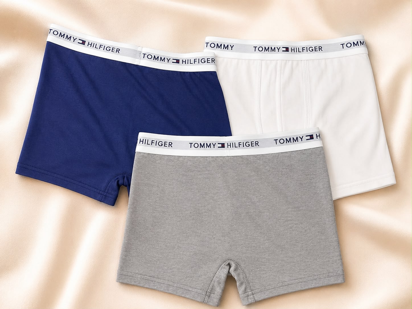 Cotton Boxer Trunks for Men and Boys - 3pack