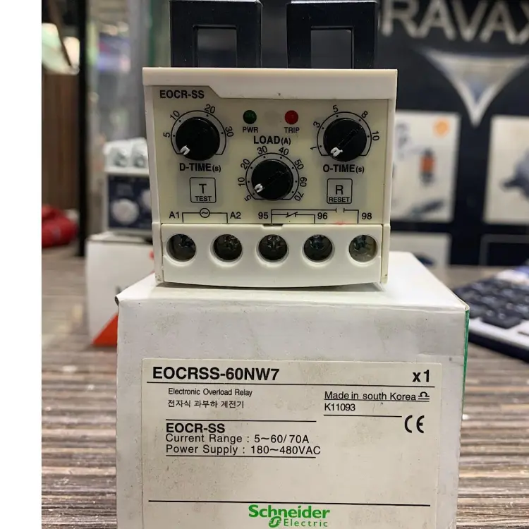 Overload Phase Loss Protection Relay Adjustable Overload, 60 OFF