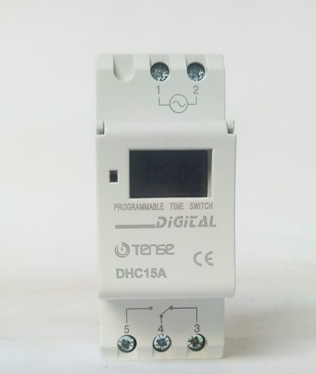 DHC15A Weekly Programmable Digital Timer Switch DIN RAIL, 45 OFF