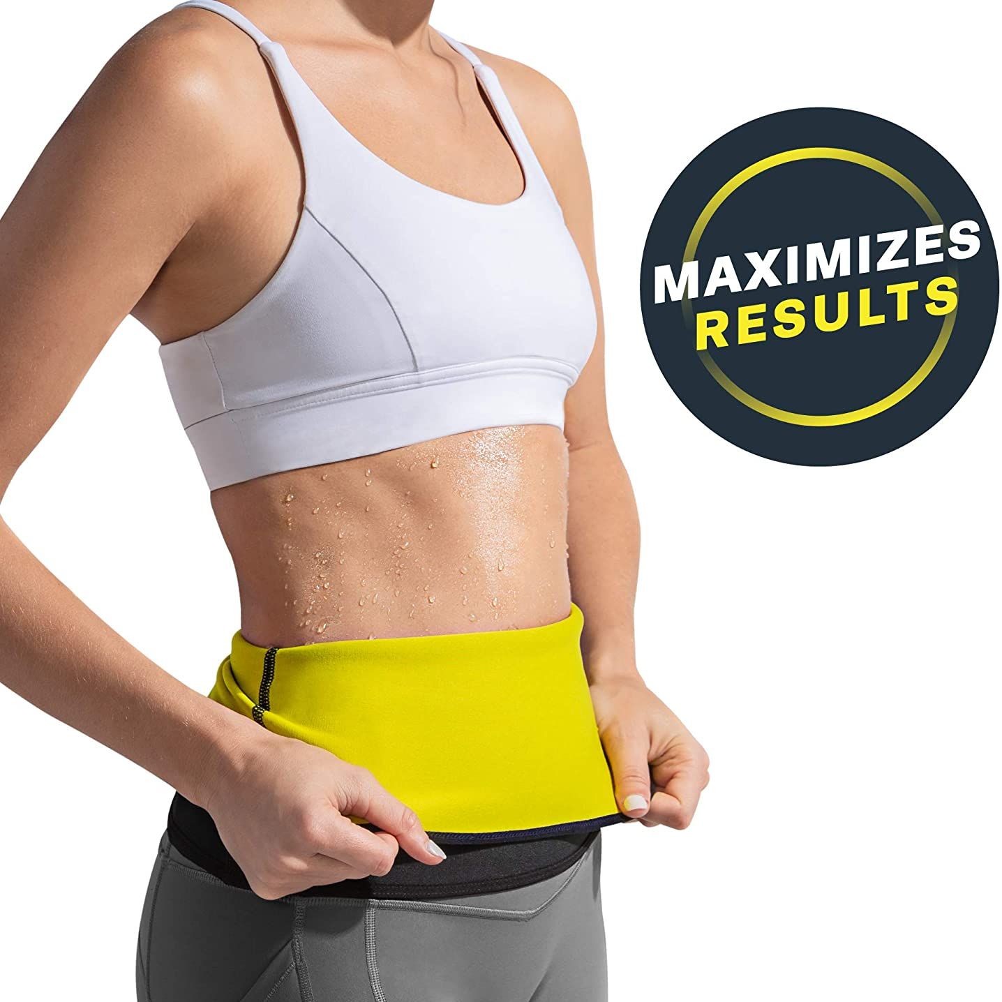 Slimming Hot Shaper Belt | Fat Burning Sauna Belt for Men, Women & Girls | Belly & Back Pain Support | Perfect for Gym & Home Workouts"