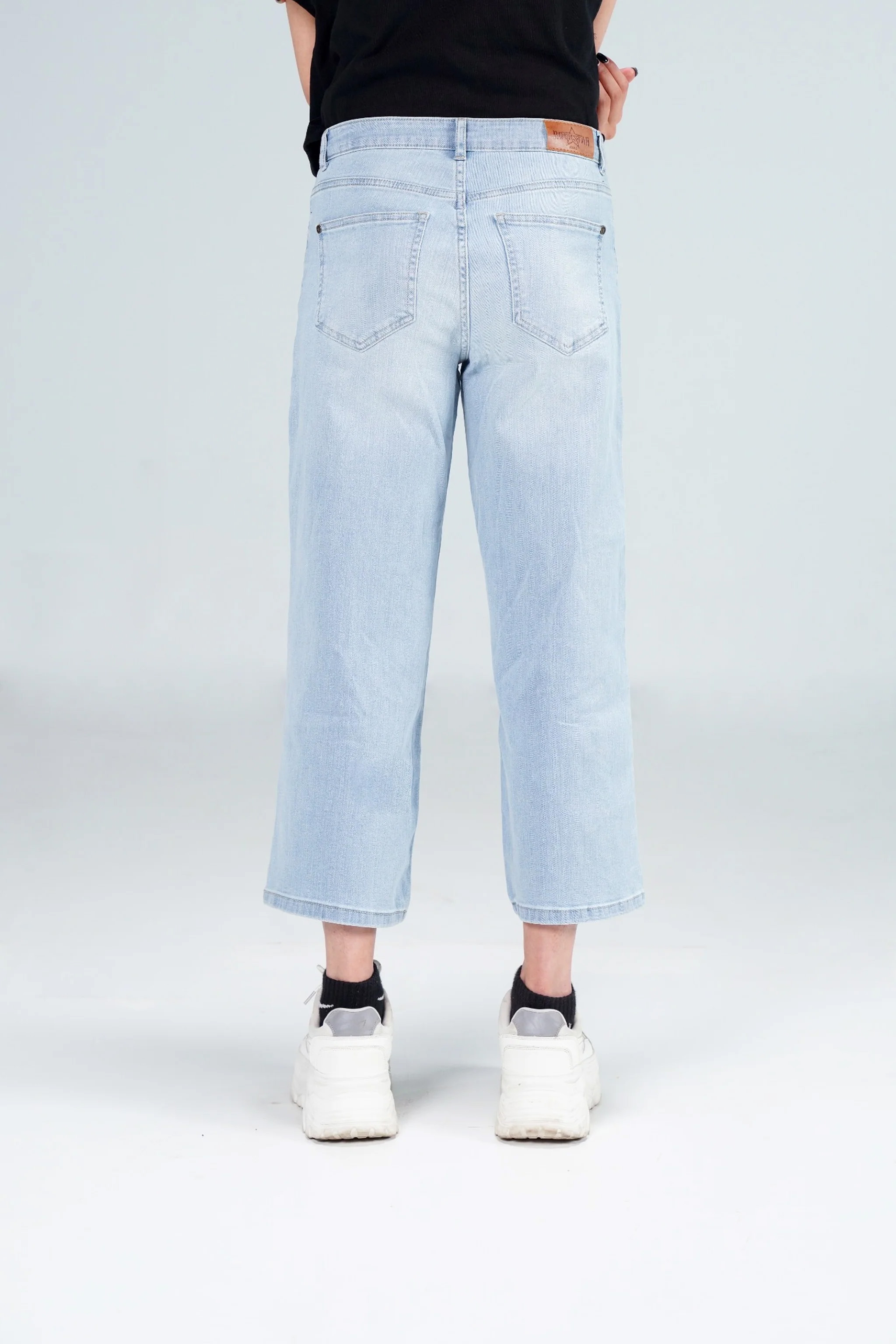Rockstar Jeans - Reverie Palazzo Light Blue Jeans For Women - Denim Full Pant For Women