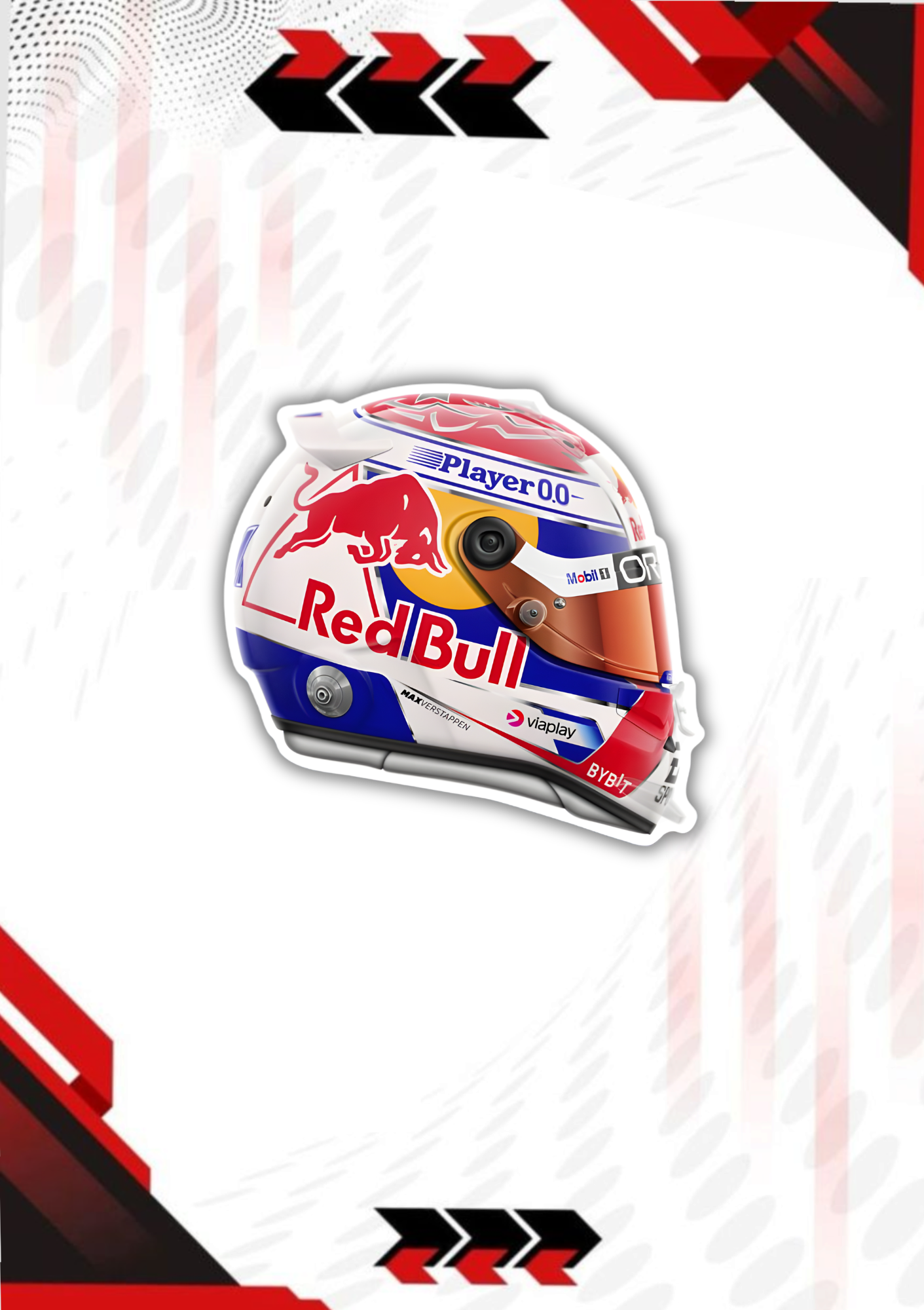 F1 Racing Max Verstappen Sticker Pack | Customized Formula 1 stickers | Aesthetic mobile laptop stickers