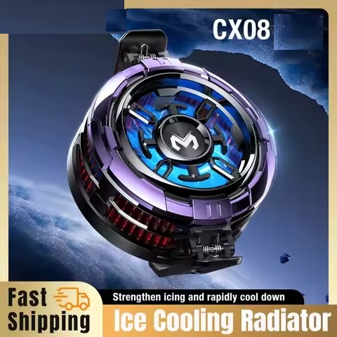 CX08 Cooling Fan Memo Original 9V 2A Universal Mobile Phone Cooler Frozen Semiconductor Radiator Magnetic Back Clip PUBG Heat Sink