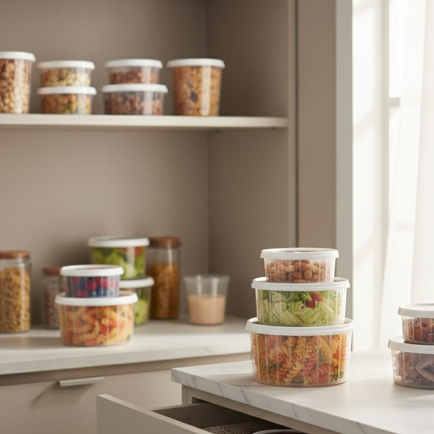 Fancy Kitchenware Container Fancy 4-in-1 Airtight Food Storage Containers Set - BPA-Free Premium ...