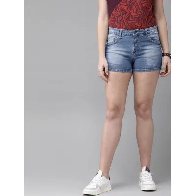 Roadster Time Travlr Women Black Solid Regular Fit Denim Shorts Price in  India, Full Specifications & Offers | DTashion.com