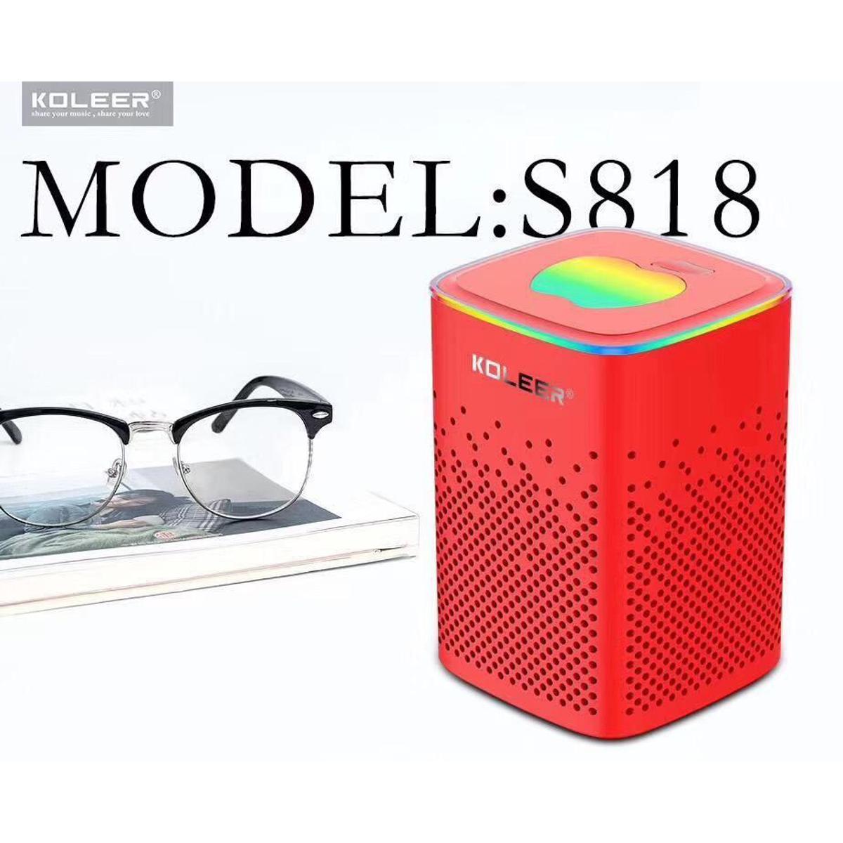 KOLEER S818 LED BLUETOOTH HEAVY BASE SPEAKER Daraz.pk