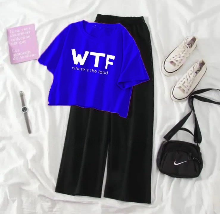 Printed Crop Tees With Flapper Half Sleeves Night Suit For Women And Girls