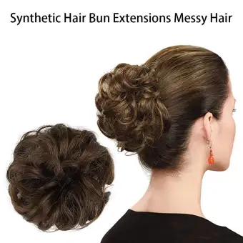 New Arrival Synthetic Bun Extensions Messy Scrunchies Hair Care