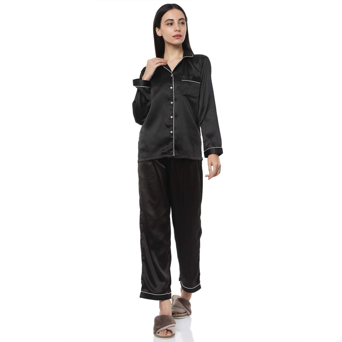 Buy Zivame Color Me Happy Knit Poly Pyjama Set - Quarry at Rs.763 online |  Nightwear online