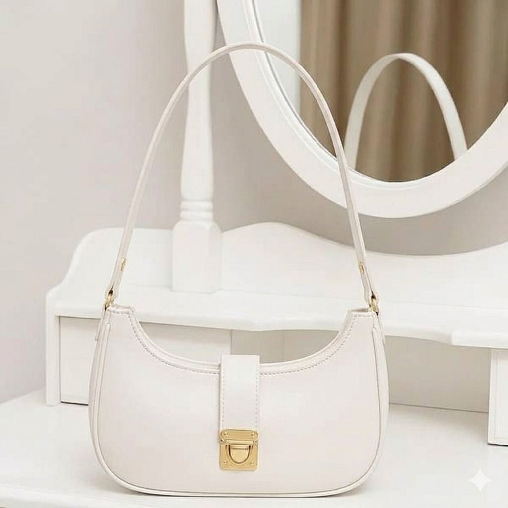 Luxury Crescent Half-Moon Shoulder Bag – Premium Minimalist Underarm Crossbody Bag for Women