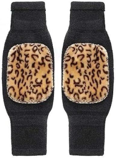 1 Pair Woolen Blend Thermal Knee Warmers with Strap | Winter Knee Support | Unisex Breathable Elastic Sleeves  Thermal Wool Knee Warmers | Fleece-Lined Knee Pads with Strap | Men & Women Leg Protector for Winter  Winter Knee Support Brace | Woolen Blend