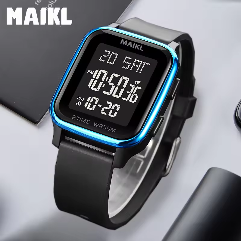 Digital LED Sports Watch for Men & Boys – Waterproof Stylish Casual Wrist Watch with Date & Alarm | Fashion Durable Trendy Digital Watch | Outdoor Electronic Sports Wrist Watch