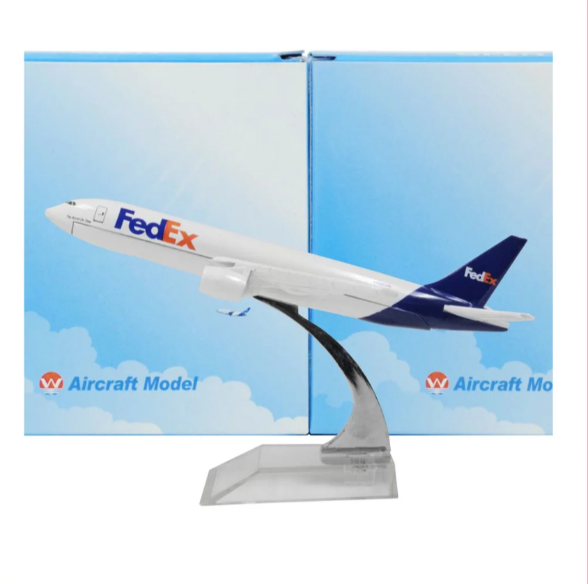FEDEX EXPRESS AIRLINE Airplane Model Metal small (16 cm) Airline Model for decoration Aircraft Model 1:400 Scale Metal Aviation diecast Model miniature room décor and office decor