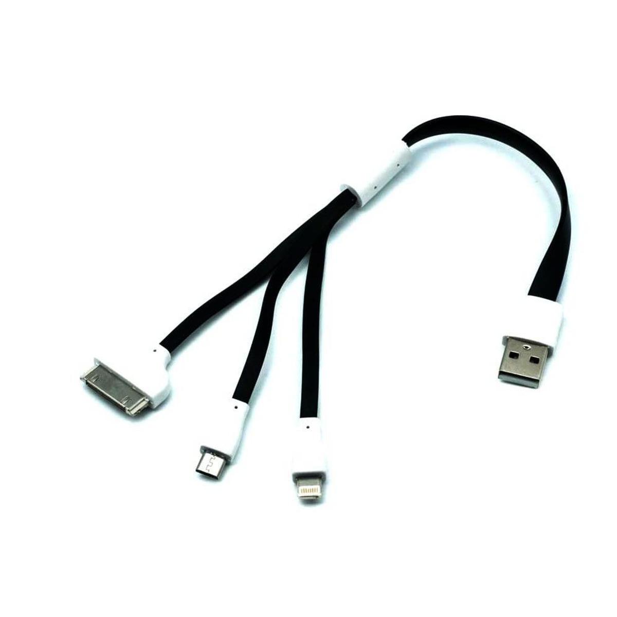 1 Meter Long 3 in 1 USB Sync Charger USB Data Cable For Android Devices Speakers, MP3 Players, Tabs, iPhone 4 4s 5 5s 6 6s 6Plus 7 7 Plus 8 price in Pakistan